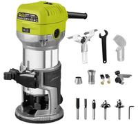 DEWINNER, fresadora de sobremesa de 710W, con 3 portapinzas, fresadora profesional para madera con accesorios