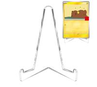 Dewireaey Soporte Expositor De Cartas | Expositor Mini Atril Para Tarjetas Coleccionables - Organizador Antideslizante Para Impresos Fotografías Folletos Y Colecciones En Estantería Escritorio