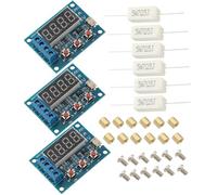 DEWOTHV ZB2L3 Batería de Iones de Litio y Plomo-Ácido DC 4,5-6 V Puerto Micro-USB Analizador y Comprobador de Descarga Con Polarización de DC (Paquete de 3)
