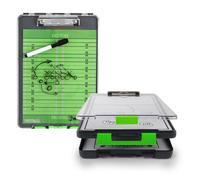 Dexas Portapapeles Clearview 5717-802, acero, verde, 13.75 x 9.5 pulgadas