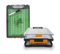 Dexas Portapapeles de borrado en seco con cubierta transparente, 35 x 24 cm, naranja Revisa tus papeles claramente al aire libre, mantente organizado y seco. Ideal para entrenamiento, enseñanza