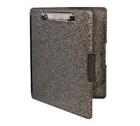 Dexas Slimcase 2 Portapapeles de plástico con almacenamiento y apertura lateral, granito pesado, suministros de oficina para organizar, transportar y almacenar, soporte A4, portapapeles de lactancia