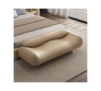 DFHS46JK Banco para la Entrada Taburete de Cama Ondulado Alta Gama con Respaldo, Taburete muelles, Noche, sofá, Banco Largo para el Dormitorio
