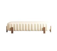 DFHS46JK Banco para la Entrada Taburete Italiano Ligero de Cuero Lujo for Cama, Alta Gama, Moderno, Sencillo, Largo, sofá, Banco for Zapatos para el Dormitorio