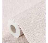 DFLINGA Papel Tapiz Autoadhesivo de Lino 3D para Pared, Panel de Revestimiento de Pared Impermeable para Sala de Estar, Dormitorio, baño, decoración del hogar