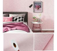 DFLINGA Papel Tapiz Autoadhesivo de Lino de PVC de Color sólido, Grueso, Impermeable, para renovación de Paredes, Pegatinas de Pared para decoración del hogar