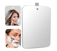 DFLLLO Espejo de Ducha Grande de Lujo, Espejo de Afeitado sin Niebla (12 x 8 Pulgadas), Espejo de Afeitado antivaho, Espejo para Colgar en la Pared, Espejos de baño con 1 Gancho