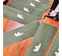 DFrywdgSEY Alfombras para escaleras, 5 Piezas de alfombras Autoadhesivas Antideslizantes for escaleras, Lavables, Ideales for niños, Ancianos y Mascotas(Q,70x22cm)