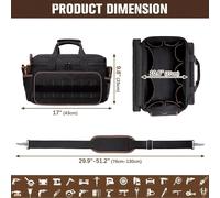 DGEV Bolsa de herramientas, organizador de bolsa de herramientas, bolsa de herramientas para electricista, bolsa de herramientas, carrito de herramientas, bolsas de herramientas para electricistas bla