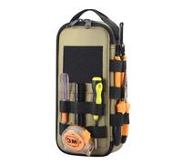 DGEV Nueva bolsa de herramientas pequeña y resistente, estuche organizador de utilidad portátil, perfecto para EDC, motocicletas, bicicletas de carretera y electricistas Khaki