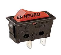 Interruptor unipolar tipo pulsador faston 16a/250v electro dh color ne