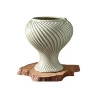 Dh2yjnbf3 Macetero A Minimalist, Creative and Elegant Ceramic Plant Pot; A Stylish Home Vase Jardín(Grey)
