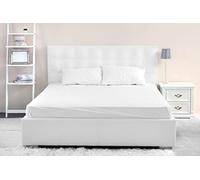 DHESTIA HOME Juego Sábanas Blancas Hotel - 100% Algodón - 144 Hilos 115 Gramos - OekoTex Color Blanco Talla Cama 160