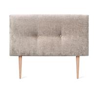DHOME Cabecero Acabado Lana Natural con Botones y Patas Cabezal Tapizado Cama Dormitorio Alcolchado WINTER LUXURY