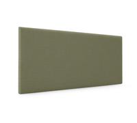 DHOME Cabecero de Lino Natural Liso Cabezal Tapizado Cama Dormitorio Moderno Top Trending (Verde Lino)