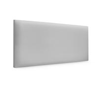 DHOME Cabecero de Polipiel o Tela AQUALINE Liso Cabeceros Cabezal Tapizado Cama Lujo (Gris Claro Polipiel)