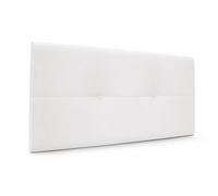 DHOME Cabecero de Polipiel o Tela AQUALINE Pro cabeceros Cabezal tapizado Cama Lujo (Blanco Tela)