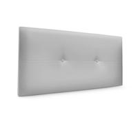 DHOME Cabecero de Polipiel o Tela AQUALINE Pro cabeceros Cabezal tapizado Cama Lujo (Gris Claro Polipiel)