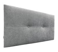 DHOME Cabecero de Polipiel o Tela AQUALINE Pro cabeceros Cabezal tapizado Cama Lujo (Gris Tela)