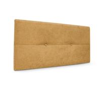 DHOME Cabecero de Polipiel o Tela AQUALINE Pro cabeceros Cabezal tapizado Cama Lujo (Mostaza Tela)