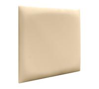 DHOME Juego de Paneles Tapizados de Polipiel Premium Pack Autoadhesivos para Pared Acústicos Absorbentes Protección 2º Gama de Colores Vanilla