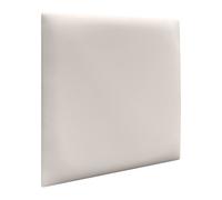 DHOME Juego de Paneles Tapizados de Polipiel Premium Pack Autoadhesivos para Pared Acústicos Absorbentes Protección 2º Gama de Colores White bone