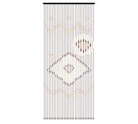 DHQCQL Cortina de cuentas de madera, cortina de cuentas para puerta con 31 líneas, cortina de perlas para puertas, cortina de madera retro para decoración de puertas, 90×208cm