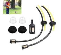 DHWEKU 7 Juegos Desbrozadora Tubo Gasolina Kit,Filtro Gasolina Desbrozadora Tubo,Universal de Repuesto de Manguera de Combustible,Bombilla de Imprimación,para Cortador de Cepillo