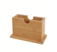 DHYUACN Porta Tarjetas De Presentación De Madera Caja de pañuelos madera Simple, soporte mesa for café, servilletas occidentales, cajas papel, decoración del hogar, 1 ud