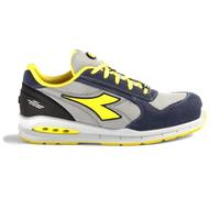 Diadora Run Airbox, Zapato Hombre, Negro y Amarillo, 46 EU
