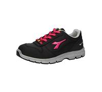 Diadora - Run Low S3, Zapatos de Trabajo Unisex Adulto, Negro (Nero/Rosso Fucsia), 38 EU