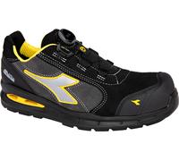 Diadora Utility Run A.Box Master Boa Low S3S, calzado de segurid 46 EU male Negro/Gris Oscuro/Amarillo