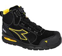 Diadora Utility Run A.Box Master Boa Mid S3S, botas de seguridad 39 EU male Negro/Amarillo