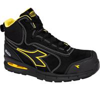 Diadora Utility Run A.Box Master Mid S3S, botas de seguridad 36 EU male Negro/Amarillo