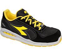 Diadora Utility Run Net AB Low S1PS, calzado de seguridad unisex 45 EU female Negro/Gris Oscuro/Amarillo