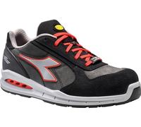 Diadora Utility Run Net AB Low S3S, calzado de seguridad unisex 42 EU female Gris Oscuro/Gris/Rojo