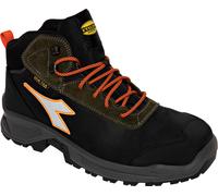 Diadora Utility Sport Mid S7S, botas de seguridad Dia-tex unisex 35 EU female Negro/Verde Oscuro/Naranja