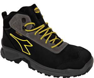 Diadora Utility Sport Mid S7S, botas de seguridad Dia-tex unisex 45 EU female Negro/Gris Oscuro/Amarillo