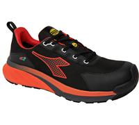 Diadora Utility Vortex DA2 Low S3S, botas de seguridad unisex 47 EU female Negro/Rojo