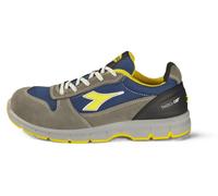 Diadora Utility, zapatilla deportiva unisex, modelo Run Text Low S1P SRC ESD, color gris "Castello"/azul "Insegna", talla 42