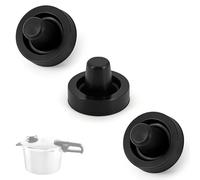 Diafragma de silicona para Fissler Vitavit Premium Comfort, juego de 3 piezas negro 18,5 mm, pieza de repuesto de válvula, accesorio de ajuste de presión para cocinar cocina doméstica uso diario