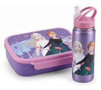 Diakakis Disney Frozen Kids - Juego de lonchera para niños, caja de sándwich y botella de agua de acero inoxidable, 500 ml, sin BPA