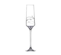 DIAMANTE Copa de champán de cristal Prosecco - Just for You - Espiral - Flauta de champán individual lista para regalo con cristales de Swarovski y caja de regalo