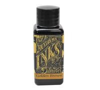 Diamine Botella de tinta para pluma estilográfica de 30 ml, color marrón dorado