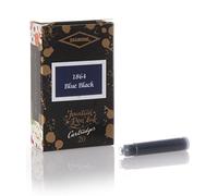 Diamine Cartuchos de tinta 150 aniversario (paquete de 20) - 1864 azul y negro