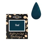 Diamine - Estándar Cartuchos de Tinta, Teal 6 cartuchos