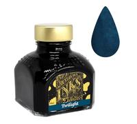 Diamine - Frasco de tinta de pluma estilográfica de 80 ml turquesa, color Bleu foncé