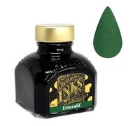 Diamine - Frasco de tinta de pluma estilográfica de 80 ml turquesa, color Esmeralda