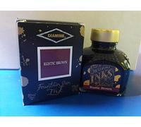 Diamine - Frasco de tinta de pluma estilográfica de 80 ml turquesa, color marron rustique