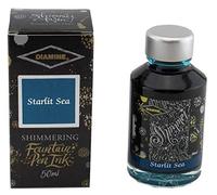 Diamine Nueva tinta 50ml botella Shimmer Ink (Mar estrellado)